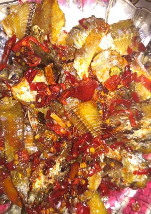 Foto resep Ikan asin sambel merah