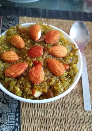A picture of Watermelon rind halwa.