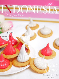 Foto resep Merah Putih Meringue Cookies