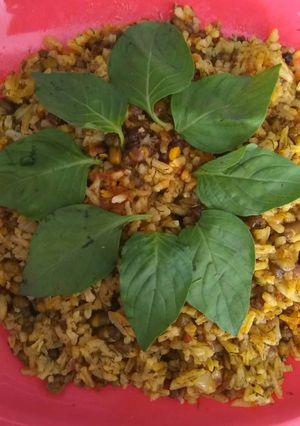 عکسی از دستور ماش پلو با گوشت چرخ‌کرده