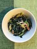 Celery and Wakame Salad with Miso Dressing (Sumiso Ae)