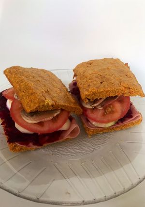 Una foto de Sándwich con masa de zanahoria 🥕