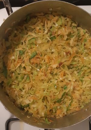 A picture of Fried cabbage.