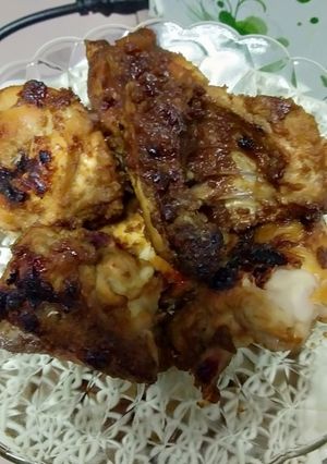 Foto resep Ayam bakar bumbu kacang
