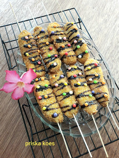 Foto resep Pisang Goreng Pasir Topping Cokelat