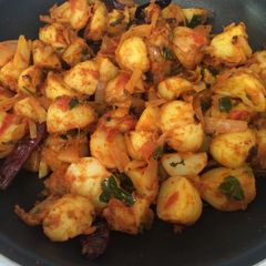 A picture of Chettinad Potato Fry.
