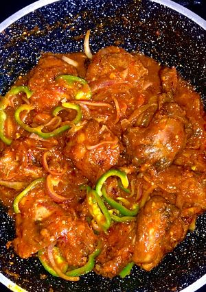 A picture of Peppered chicken.