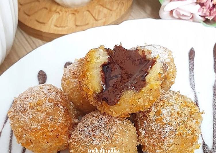 Melted Crispy Banana Ball (Bola pisang crispy lumer)