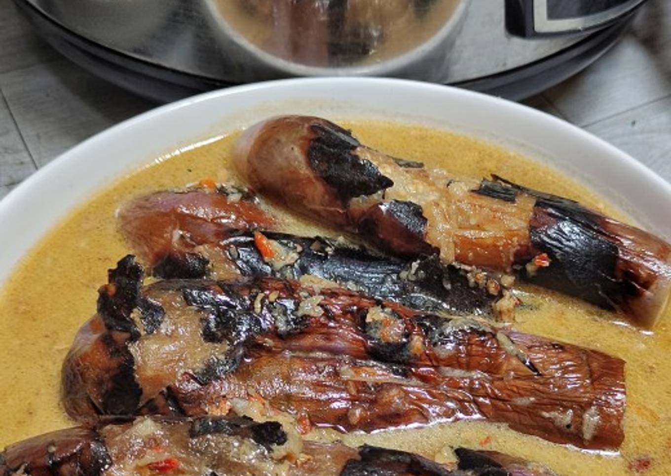 Terong Bakar Kuah Santan
