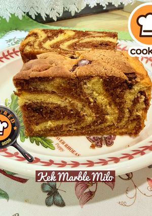 Gambar 👩‍🍳 Kek Marble Milo