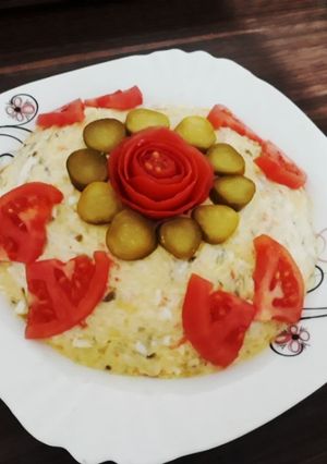 عکسی از دستور سالاد الویه