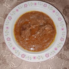 A picture of Mutton Quorma.