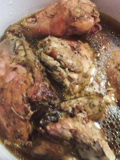 A picture of Baked Chicken Thighs with Herbs.