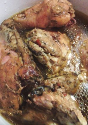 A picture of Baked Chicken Thighs with Herbs.