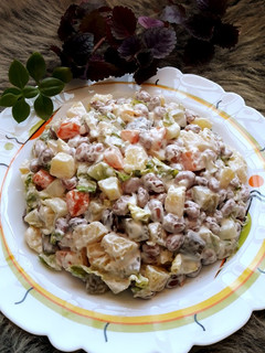 عکسی از دستور سالاد لوبیا چیتی