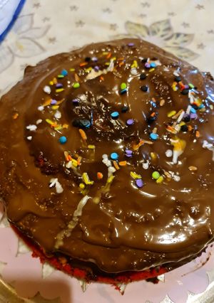 A picture of Checker board cake.