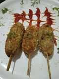 Paneer potato lollipop