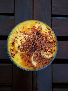 Una foto de Plátano y chocolate healthy mixt
