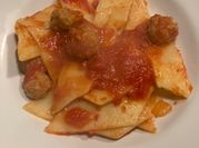 Una foto di pasta fresca senza uova
