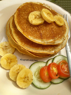 A picture of Eggless pancake.
