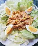 Ensalada Balanceada de fideos con atún en conserva