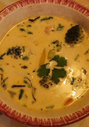 Une photo de Soupe thai poulet