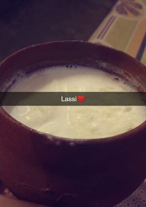 A picture of Lassi in earthen pot.