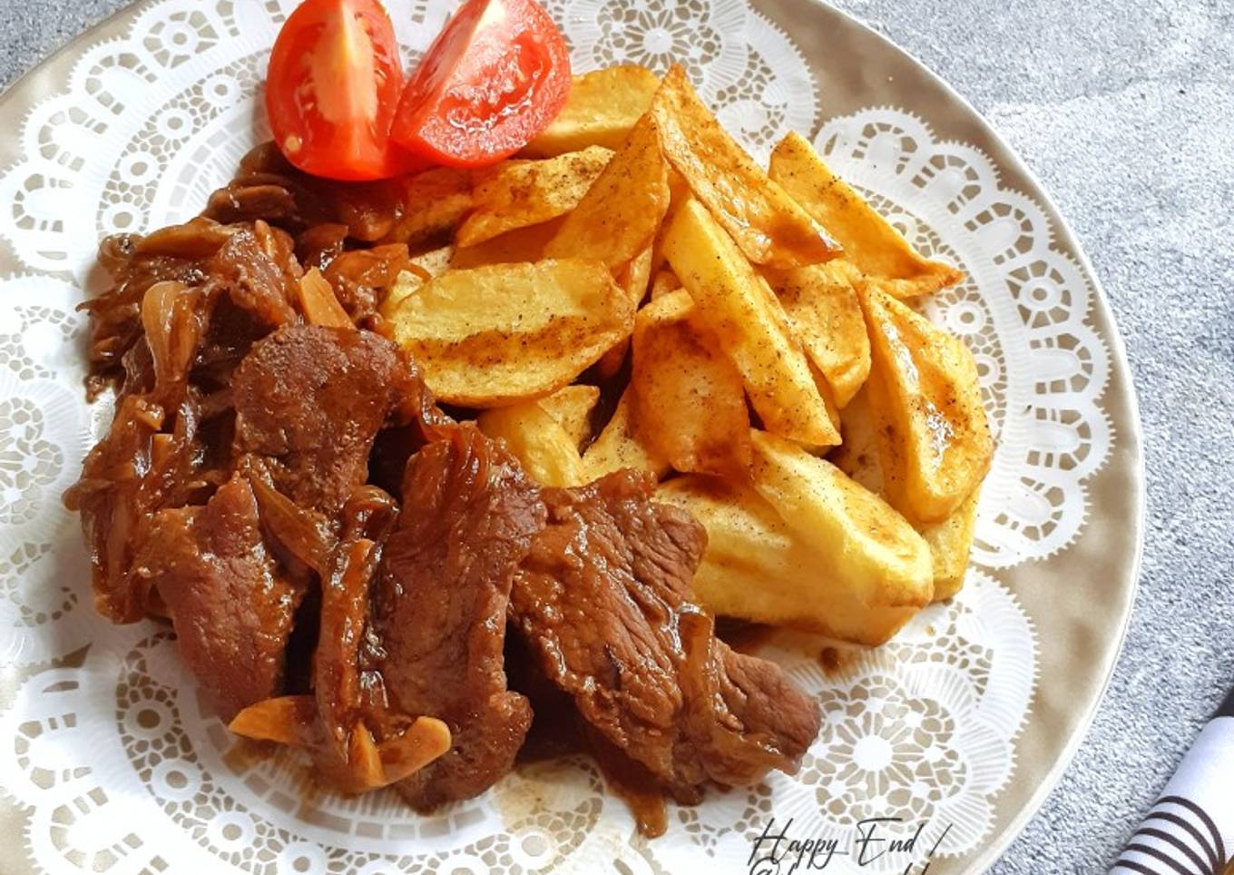 Potato & Beef Teriyaki