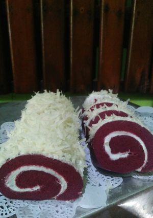 Foto resep Red Velvet roll cake