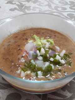 Una foto de Gazpacho vegano