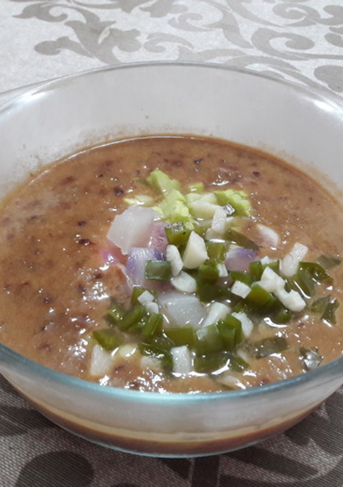 Una foto de Gazpacho vegano