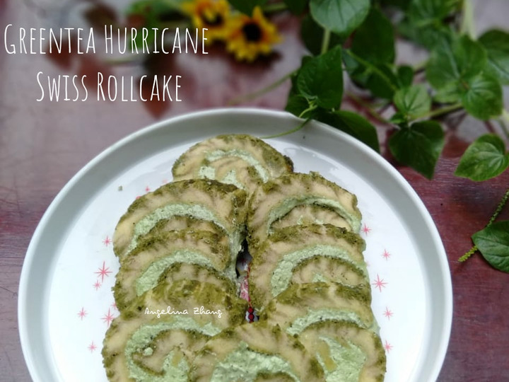 Wajib coba! Bagaimana cara membuat GreenTea Hurricane Swiss RollCake  sempurna