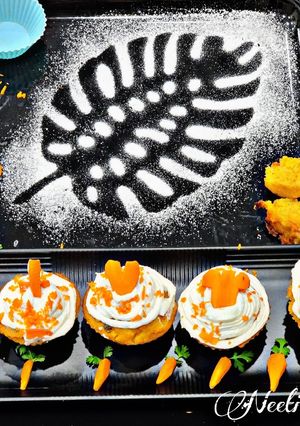 કેરટ કપ કેક (carrot Cup cake recipe in gujarati) રેસીપી મુખ્ય ફોટો