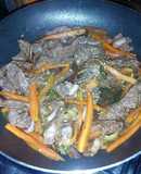 Lomito salteado con verduras