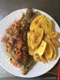 Pescado con verduras al vapor