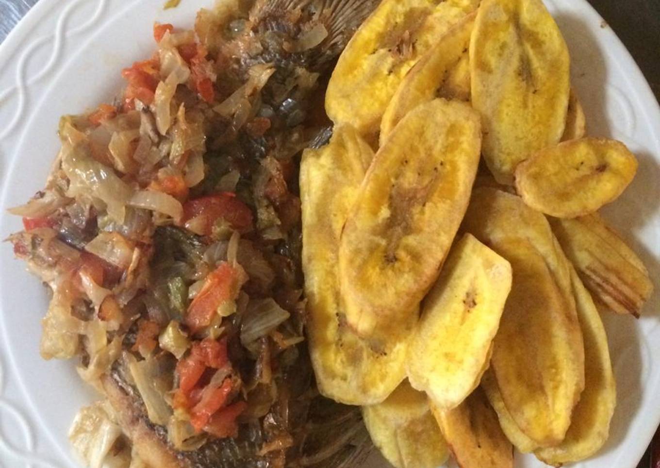 Pescado con verduras al vapor