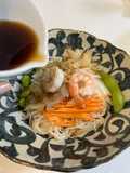 Japanese Chilled Somen Noodles with Shrimp