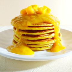 Mango Pancakes A picture of Mango Pancakes.
