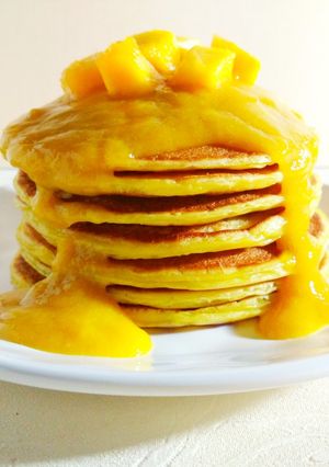 A picture of Mango Pancakes.