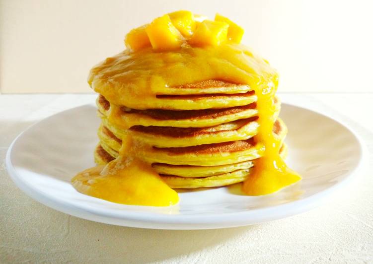 Simple Way to Make Any-night-of-the-week Mango Pancakes