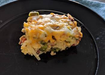The New Way Serving Recipe Bacon  Asparagus Breakfast Casserole Savory Delicious