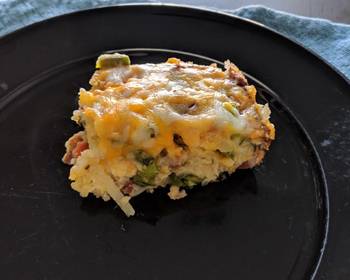 Latest Recipe Bacon  Asparagus Breakfast Casserole Practical Delicious