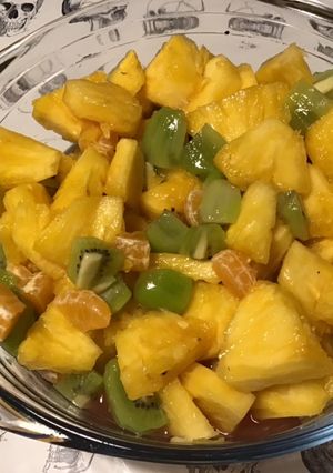 Une photo de Salade de fruits au jus de pomelo