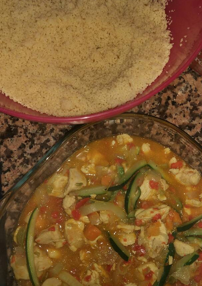Una foto de Couscous con Pollo y Verdura (Con Thermomix)