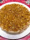 Tarta de turrón sin horno