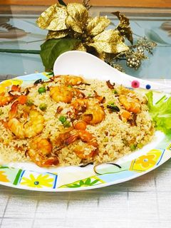 চিংড়ি পোলাও রেসিপির প্রধান ছবি