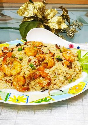চিংড়ি পোলাও রেসিপির প্রধান ছবি