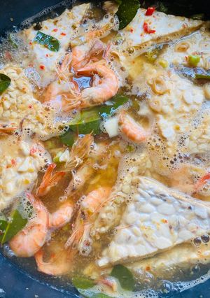 Foto resep Pindang udang tempe