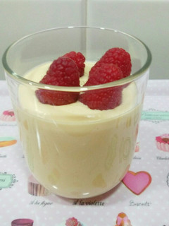 Una foto de Postre cremoso de mango