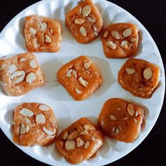 A picture of Rich in healthy fats peanuts butter and peanuts butter dry fruits Burfi.